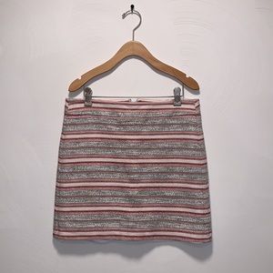 -Loft Mini Striped Skirt Size 6P